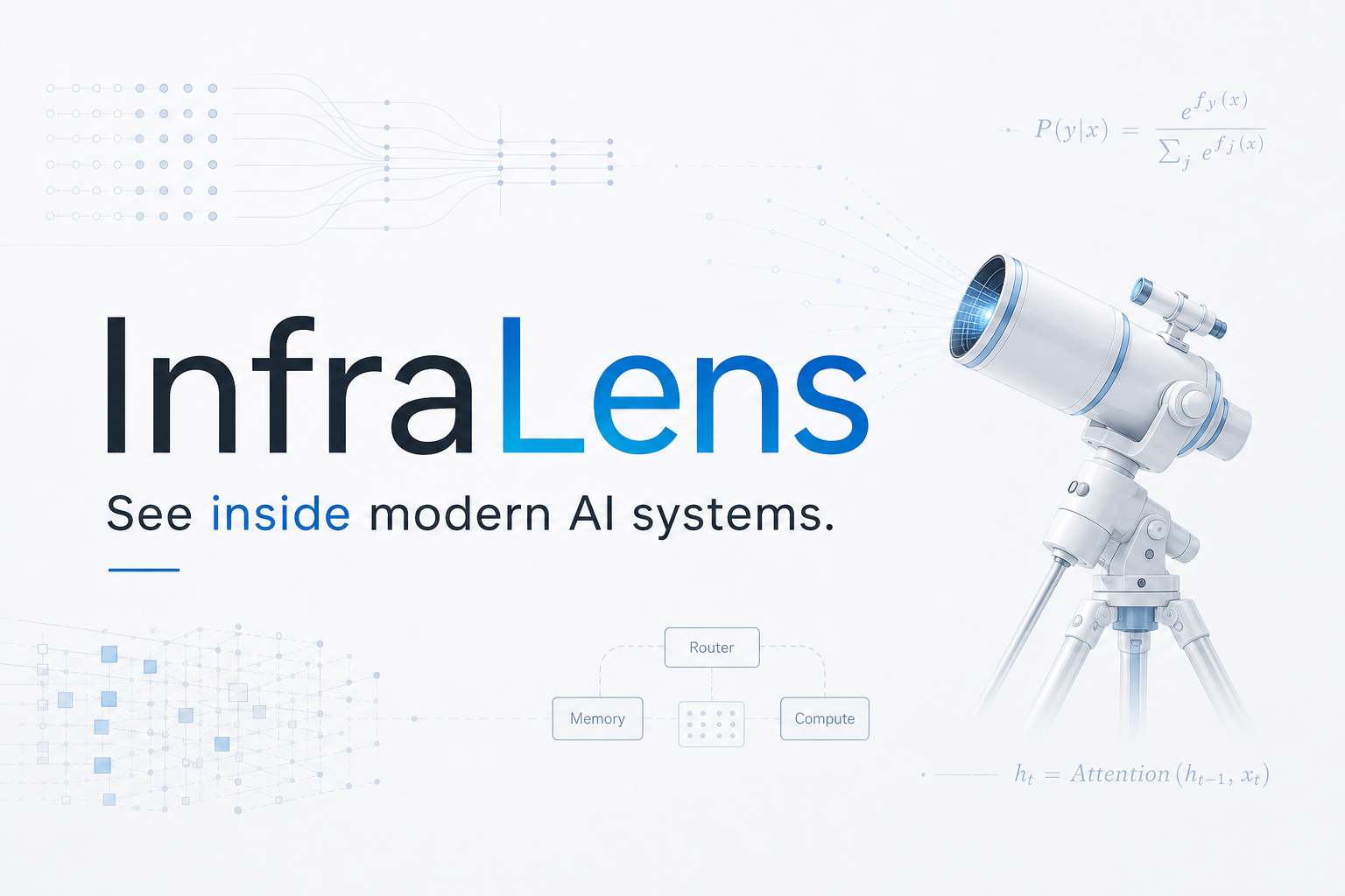 InfraLens slogan banner