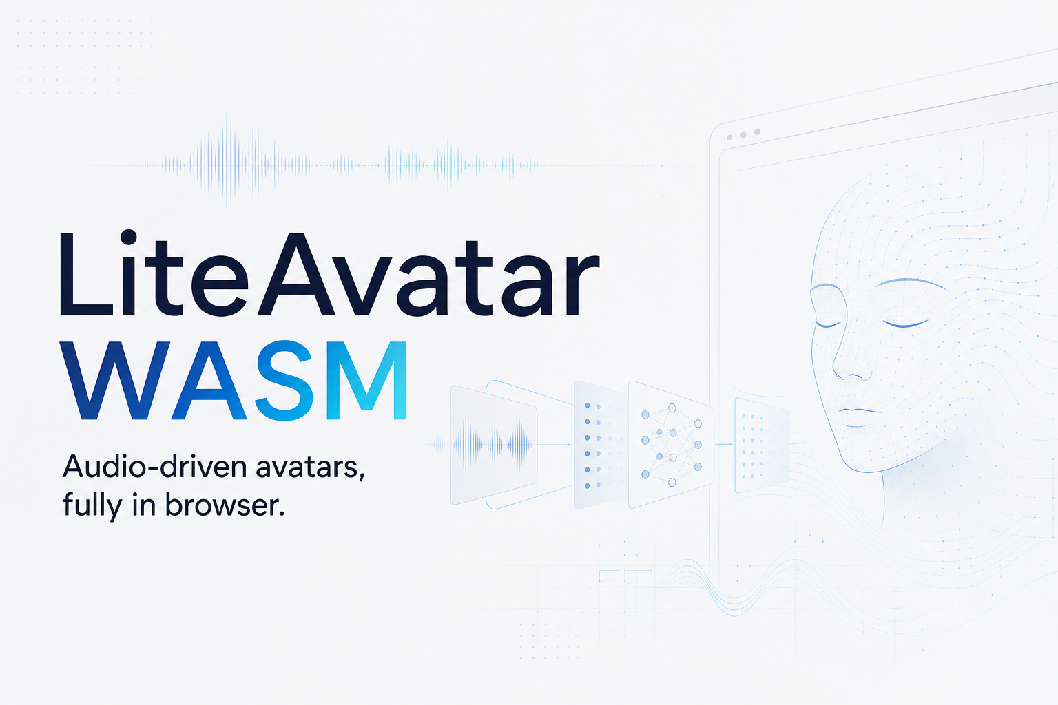 LiteAvatar WASM slogan banner